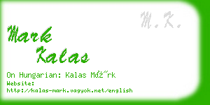 mark kalas business card